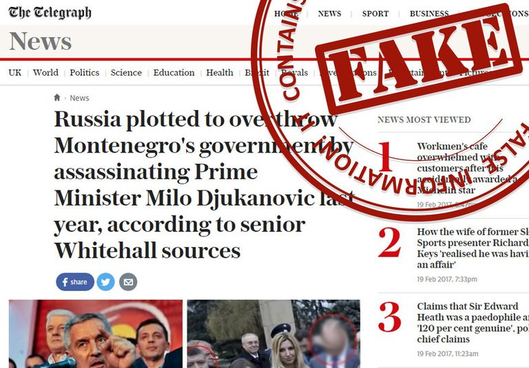 Публикация о российском следе в организации попытки переворота в Черногории