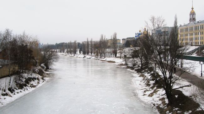 Река Цна в Тамбове