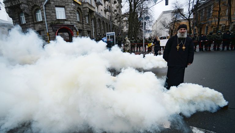 Митинг националистических организаций в центре Киева Митинг националистических организаций в центре Киева