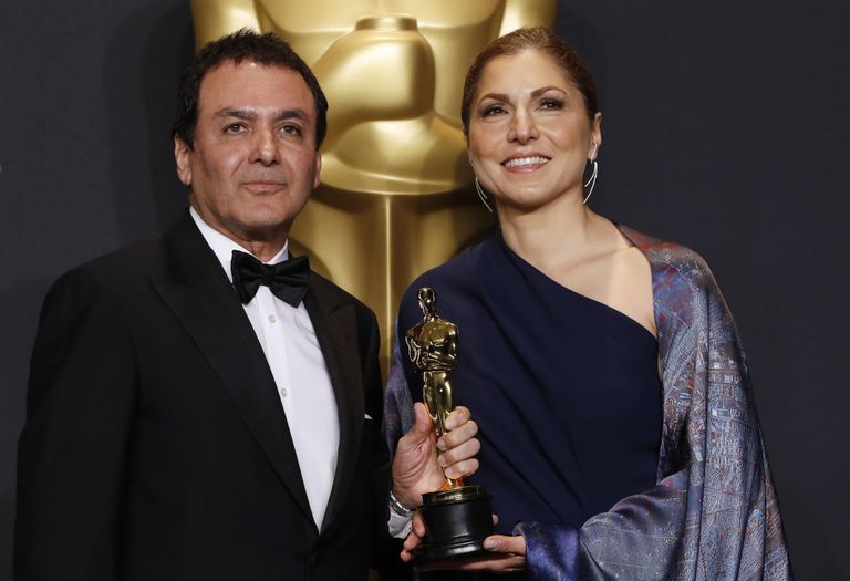 Асгар Фархади и Ануше Ансари на церемонии Оскар Асгар Фархади и Ануше Ансари на церемонии Оскар