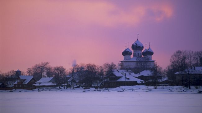 Закат солнца в Архангельской области Закат солнца в Архангельской области