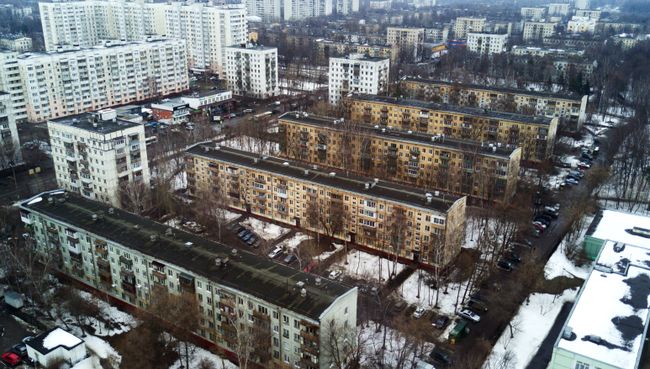 Пятиэтажные дома в Москве. Архивное фото