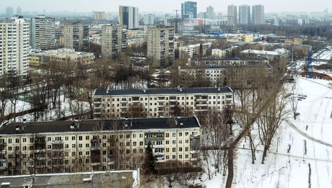 Пятиэтажные дома в Москве. Март 2017 Пятиэтажные дома в Москве. Март 2017