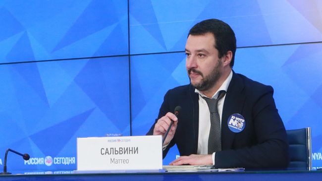 Лидер итальянской партии Лига Севера Маттео Сальвини. Архивное фото