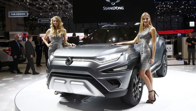 Автомобиль Ssangyong XAVL на Женевском международном автосалоне Автомобиль Ssangyong XAVL на Женевском международном автосалоне
