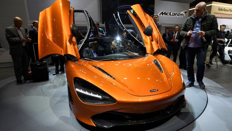 Автомобиль McLaren 720S на Женевском международном автосалоне Автомобиль McLaren 720S на Женевском международном автосалоне
