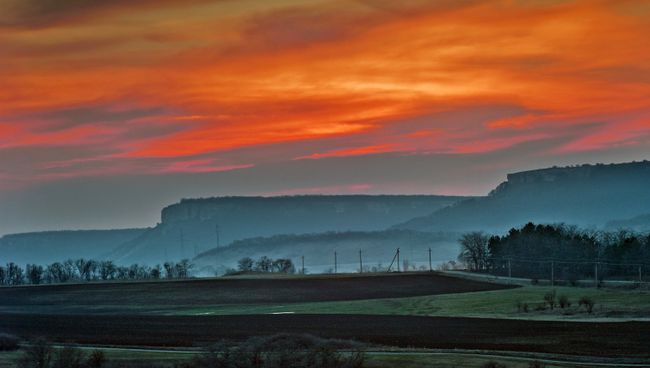 Закат в Крыму. Архивное фото