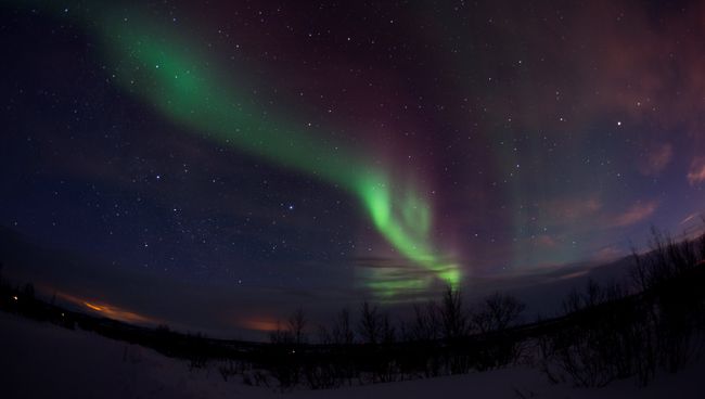 Северное сияние. Архивное фото