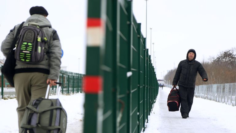 Пункт пропуска Нехотеевка на российско-украинской границе в Белгородской области