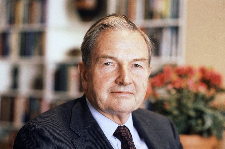 Американский миллиардер Дэвид Рокфеллер, 1981 Американский миллиардер Дэвид Рокфеллер, 1981