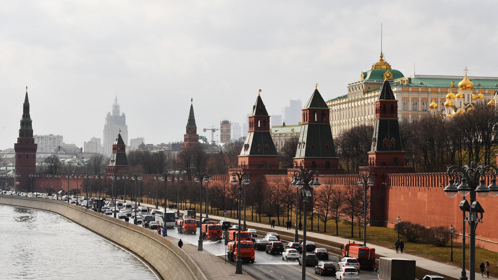 Кремлевская набережная и Московский Кремль Кремлевская набережная и Московский Кремль - РИА Новости, 1920, 27.04.2025