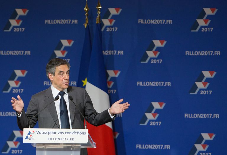 Кандидат на пост президента Франции от партии Республиканцев Франсуа Фийон