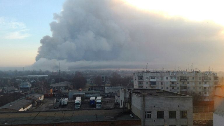 Пожар на складе боеприпасов в городе Балаклея Харьковской области. 23 марта 2017 Пожар на складе боеприпасов в городе Балаклея Харьковской области. 23 марта 2017