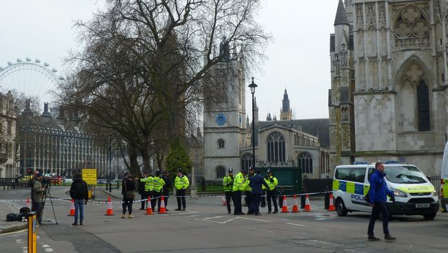 Обстановка у здания парламента в Лондоне