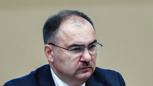 Председатель правления Пенсионного фонда РФ Антон Дроздов на заседании правления Пенсионного фонда РФ. 28 марта 2017