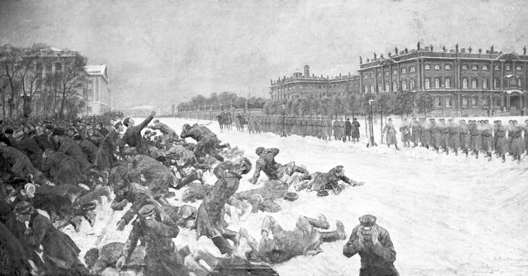 Репродукция картины И. А. Владимирова Кровавое воскресенье Репродукция картины И. А. Владимирова Кровавое воскресенье
