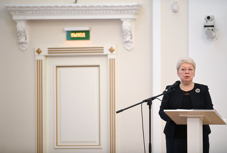 Ольга Васильева выступает на расширенном заседании Коллегии министерства образования и науки РФ Ольга Васильева выступает на расширенном заседании Коллегии министерства образования и науки РФ