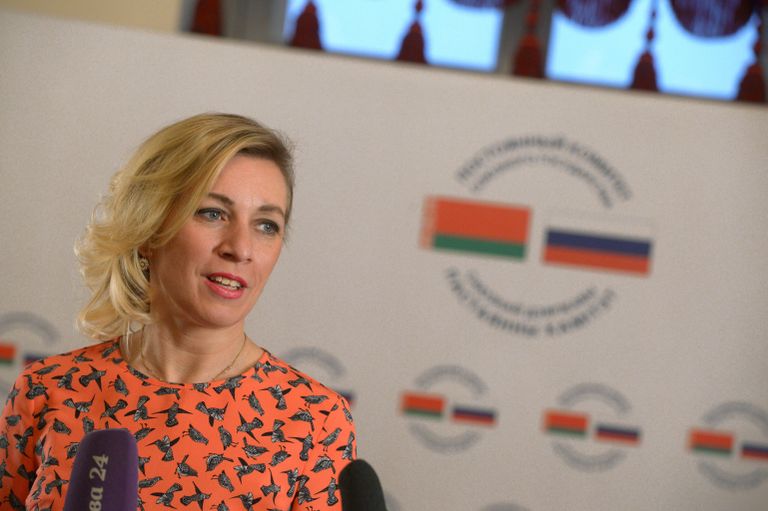 Официальный представитель министерства иностранных дел России Мария Захарова на праздничном мероприятии в Государственном академическом Большом театре РФ, посвященном дню единения народов России и Белоруссии