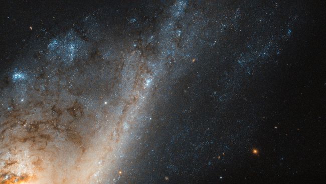 Яркая галактика NGC 4536, в которой формируются десятки новых звезд каждый год Яркая галактика NGC 4536, в которой формируются десятки новых звезд каждый год