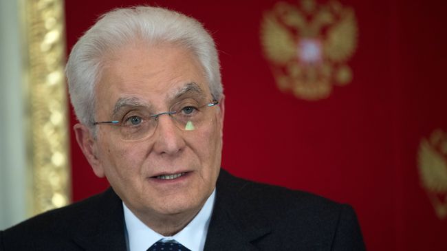 Президент Италии Серджо Маттарелла