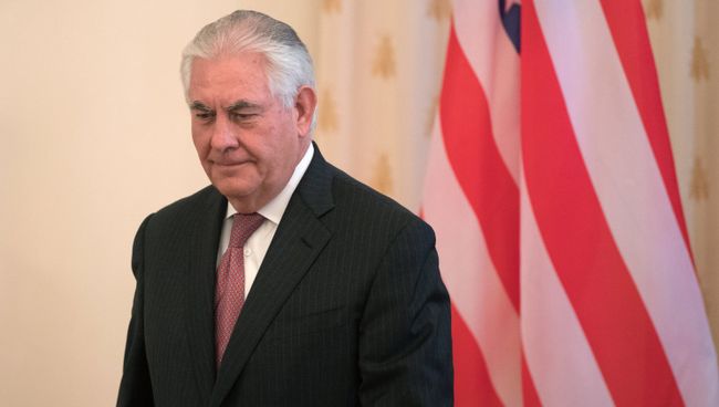 Государственный секретарь США Рекс Тиллерсон во время переговоров в Москве
