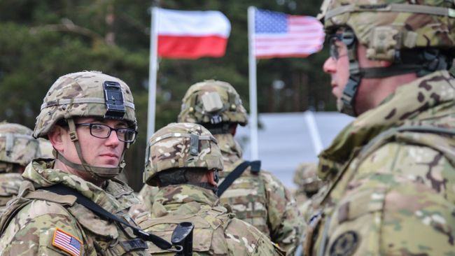 Американские военные в Польше. Архивное фото Американские военные в Польше. Архивное фото
