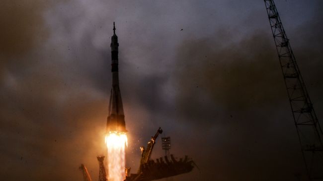 Пуск ракеты-носителя Союз-ФГ. Архивное фото Пуск ракеты-носителя Союз-ФГ. Архивное фото