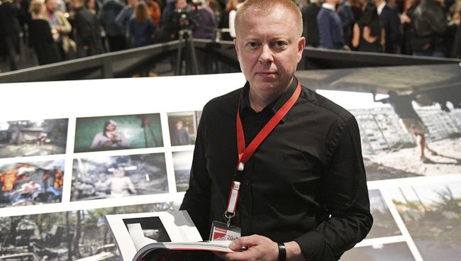 Специальный фотокорреспондент МИА Россия сегодня Валерий Мельников на открытии выставки победителей World Press Photo в Амстердаме Специальный фотокорреспондент МИА Россия сегодня Валерий Мельников на открытии выставки победителей World Press Photo в Амстердаме