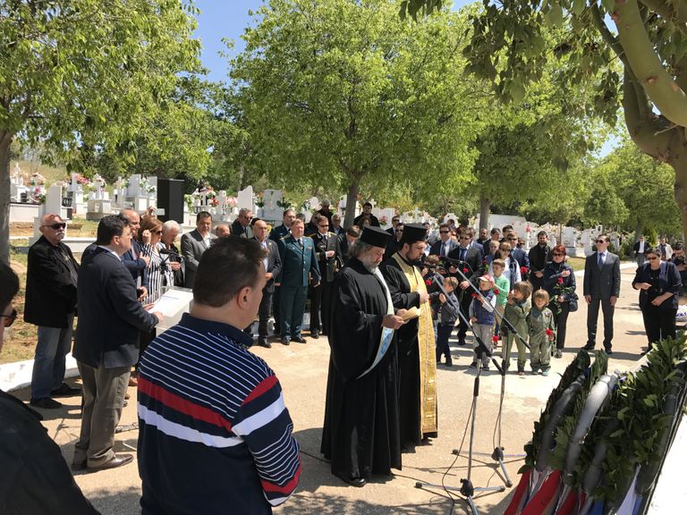 На церемонии памяти ветерана Великой Отечественной войны Зинаиды Александровны Кузнецовой-Цингелис в Греции
