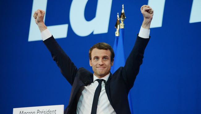 Кандидат в президенты Франции, лидер движения En Marche Эммануэль Макрон. Архивное фото
