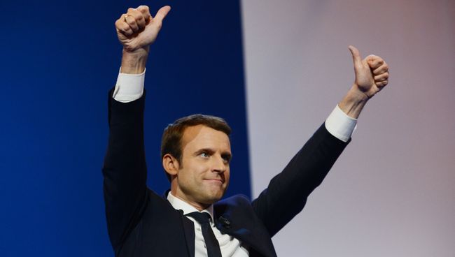 Кандидат в президенты Франции, лидер движения En Marche Эммануэль Макрон. Архивное фото