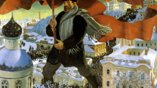 Картина Б.Кустодиева Большевик Картина Б.Кустодиева Большевик