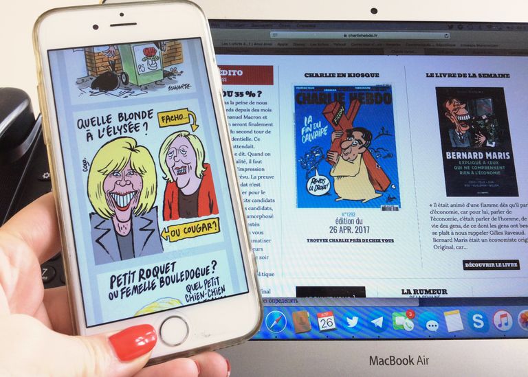 Карикатура на кандидатов в президенты Франции в журнале Charlie Hebdo Карикатура на кандидатов в президенты Франции в журнале Charlie Hebdo