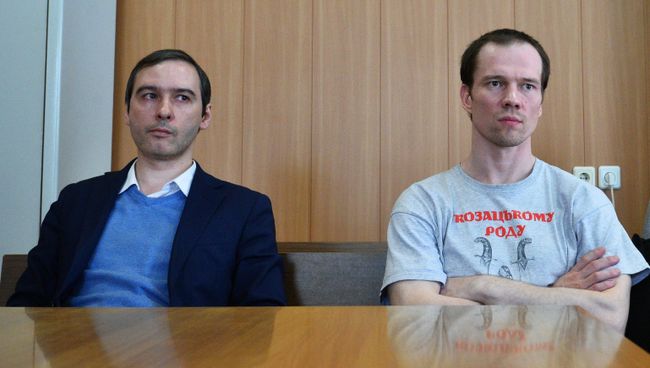 Первый осужденный в РФ за неоднократное нарушение правил проведения митингов Ильдар Дадин в здании Тверского суда Москвы. Архивное фото Первый осужденный в РФ за неоднократное нарушение правил проведения митингов Ильдар Дадин в здании Тверского суда Москвы. Архивное фото