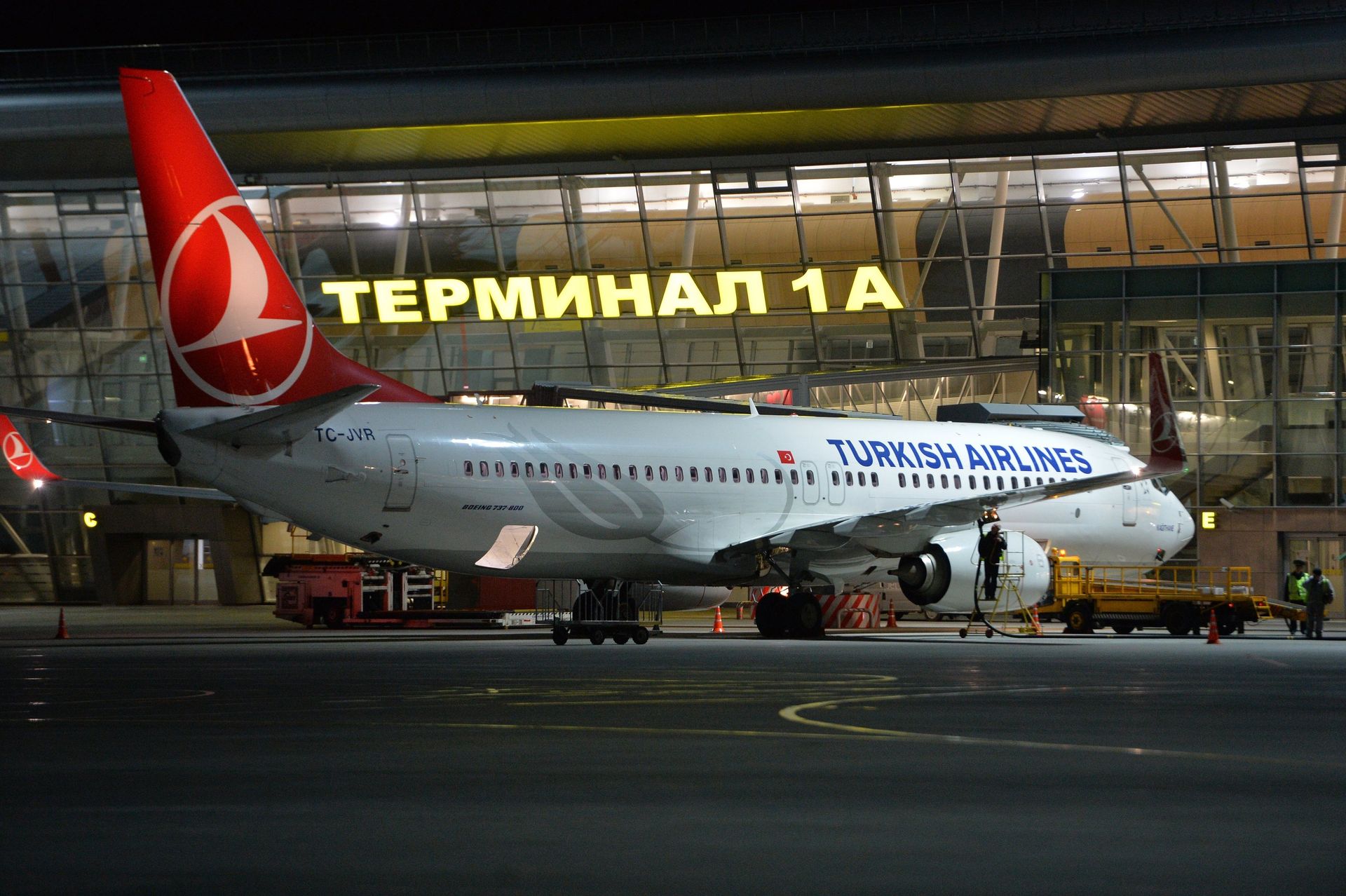 Самолет авиакомпании Turkish Airlines в Международном аэропорту Казань Самолет авиакомпании Turkish Airlines в Международном аэропорту Казань - РИА Новости, 1920, 12.04.2022