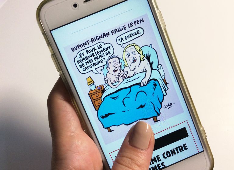 Карикатура в журнале Charlie Hebdo Карикатура в журнале Charlie Hebdo