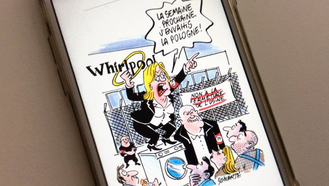 Карикатура в журнале Charlie Hebdo Карикатура в журнале Charlie Hebdo