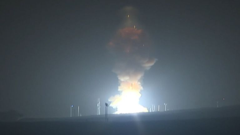 Испытания межконтинентальной баллистической ракеты Minuteman III в США