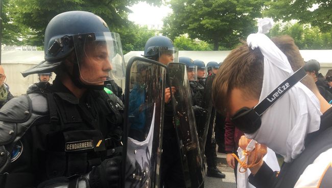 Манифестация студентов в Париже. 5 мая 2017 Манифестация студентов в Париже. 5 мая 2017