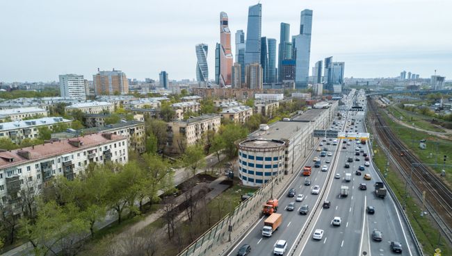 Дорога в Москве. Архивное фото