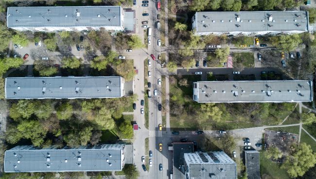 Пятиэтажные жилые дома в районе Коптево в Москве, включенные в программу реновации. Архивное фото Пятиэтажные жилые дома в районе Коптево в Москве, включенные в программу реновации. Архивное фото