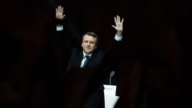 Лидер движения En Marche Эммануель Макрон. Архивное фото