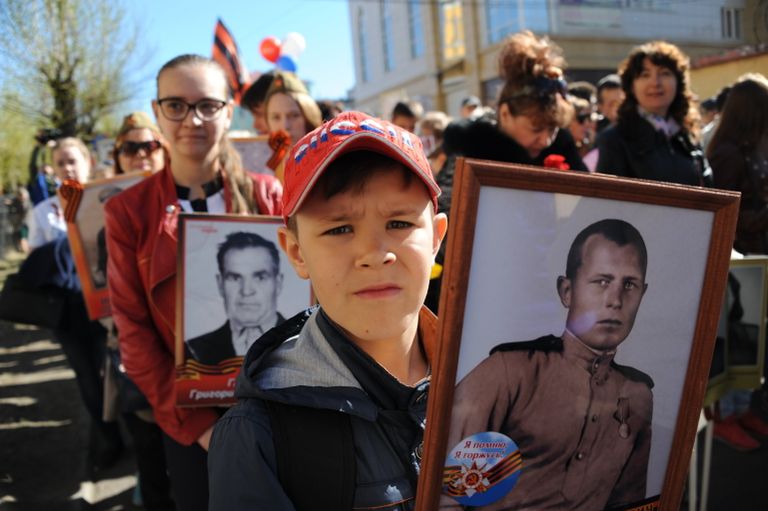 Участники марша Бессмертный полк в Чите Участники марша Бессмертный полк в Чите