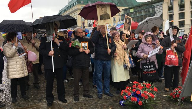 Акция Бессмертный полк в Берлине Акция Бессмертный полк в Берлине