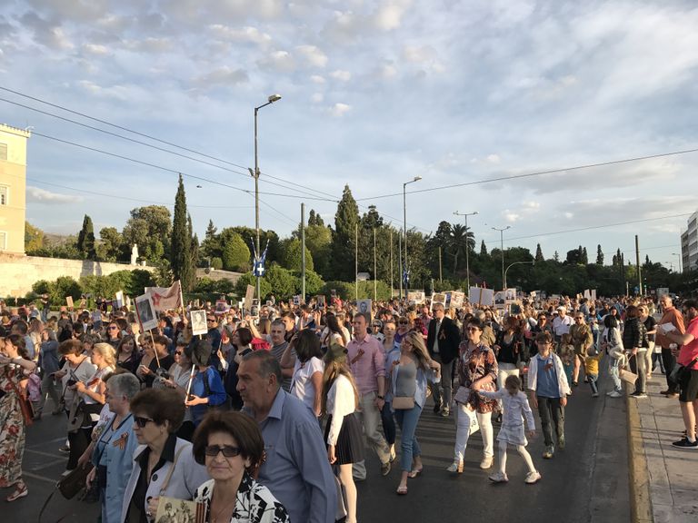 Бессмертный полк в Афинах