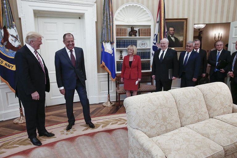 Встреча министра иностранных дел России Сергея Лаврова и президента США Дональда Трампа в Вашингтоне. 10 мая 2017
