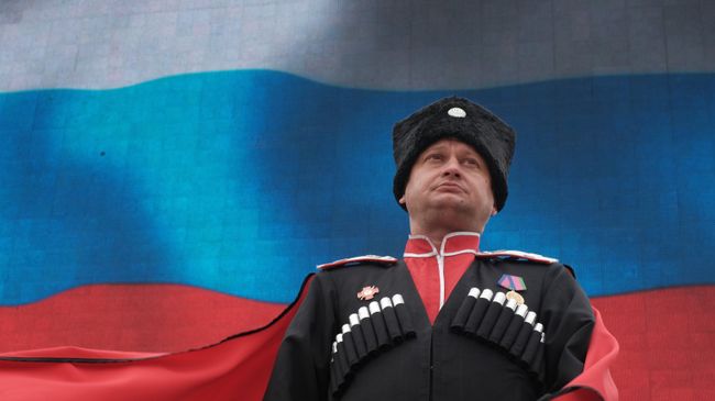 Парад Кубанского казачьего войска в Краснодаре. Архивное фото.