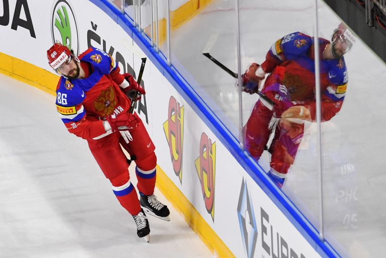 Игрок сборной России Никита Кучеров в матче группового этапа чемпионата мира по хоккею 2017 между сборными командами России и Дании Игрок сборной России Никита Кучеров в матче группового этапа чемпионата мира по хоккею 2017 между сборными командами России и Дании