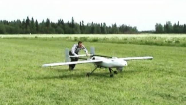 Первый российский беспилотник большой дальности Дозор-600. Стоп-кадр с видео