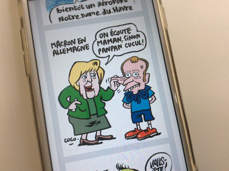Карикатура в журнале Charlie Hebdo Карикатура в журнале Charlie Hebdo